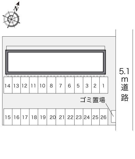 コンフォート広瀬(10123)の駐車配置図