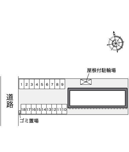 オ クレル(42299)の駐車配置図