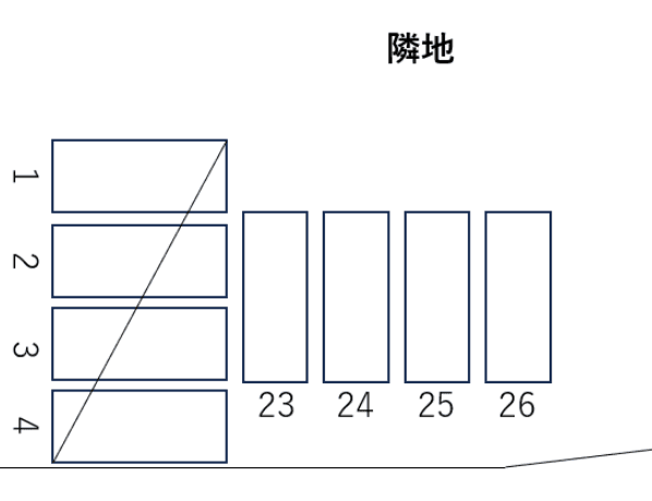 HG第3駐車場の駐車配置図