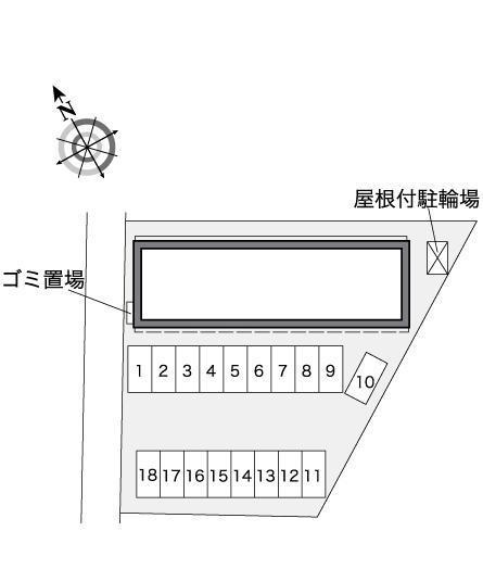 アンダンテ(37115)の駐車配置図