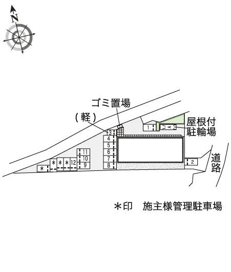 MT 西原(47245) 敷地外駐車場の駐車配置図
