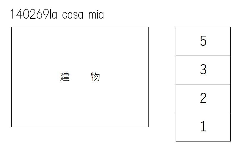 la casa miaの駐車配置図