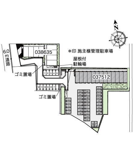 キャトル セゾン(37512)の駐車配置図