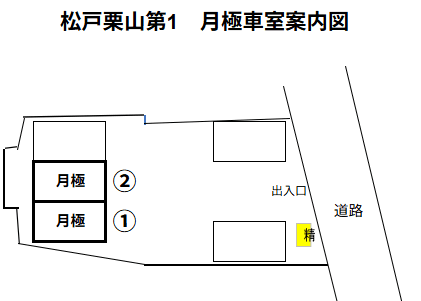 松戸栗山第1の駐車配置図