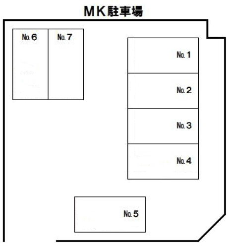 MK駐車場の駐車配置図