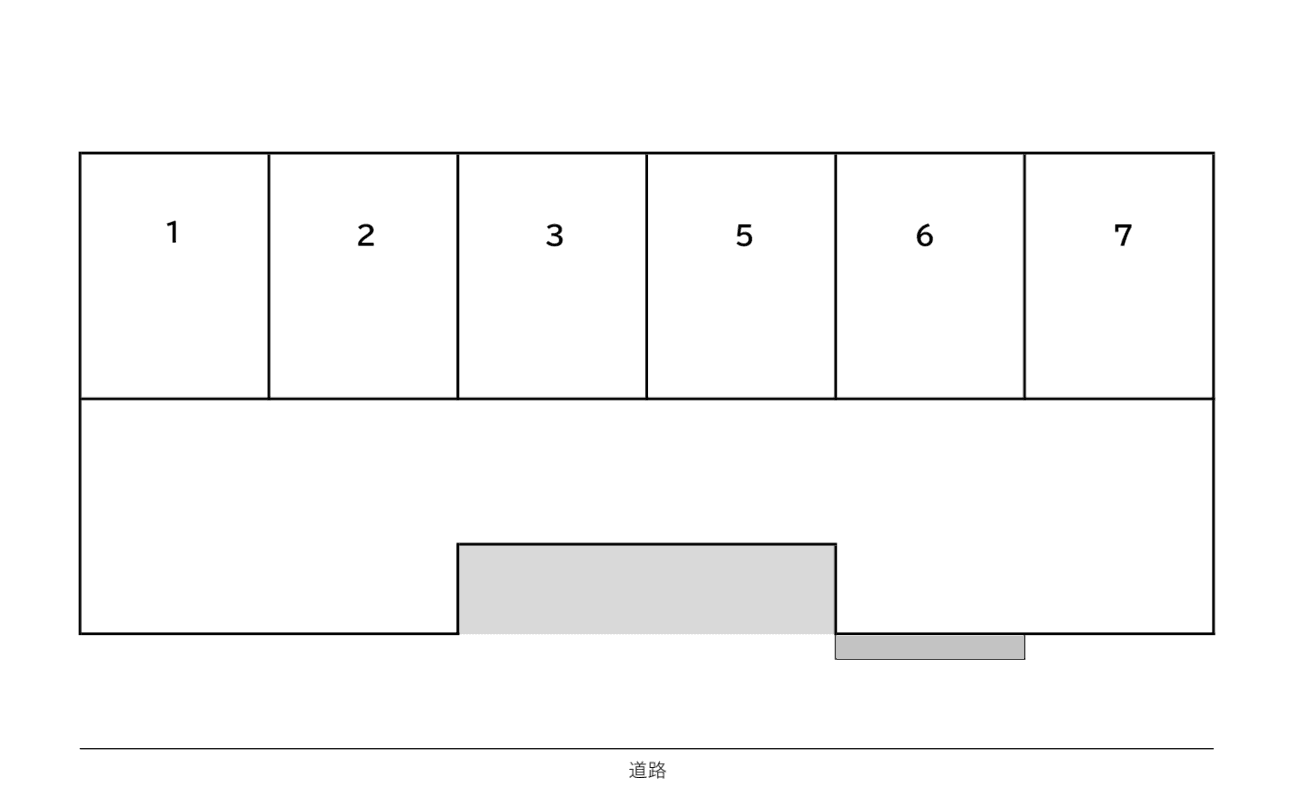 西4丁目駐車場の駐車配置図