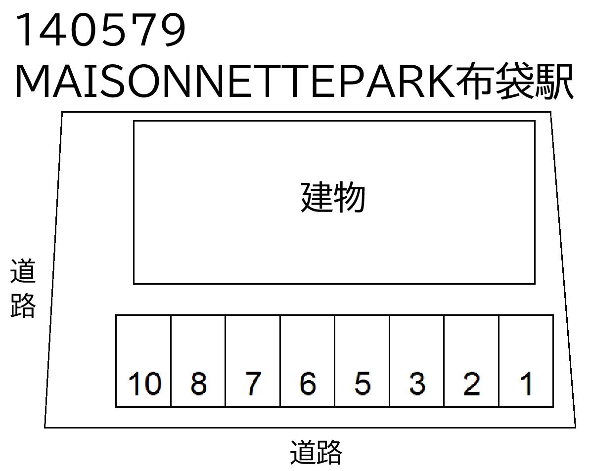 MAISONNETTEPARK布袋駅の駐車配置図