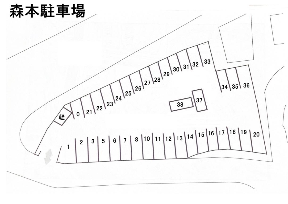 森本駐車場の駐車配置図