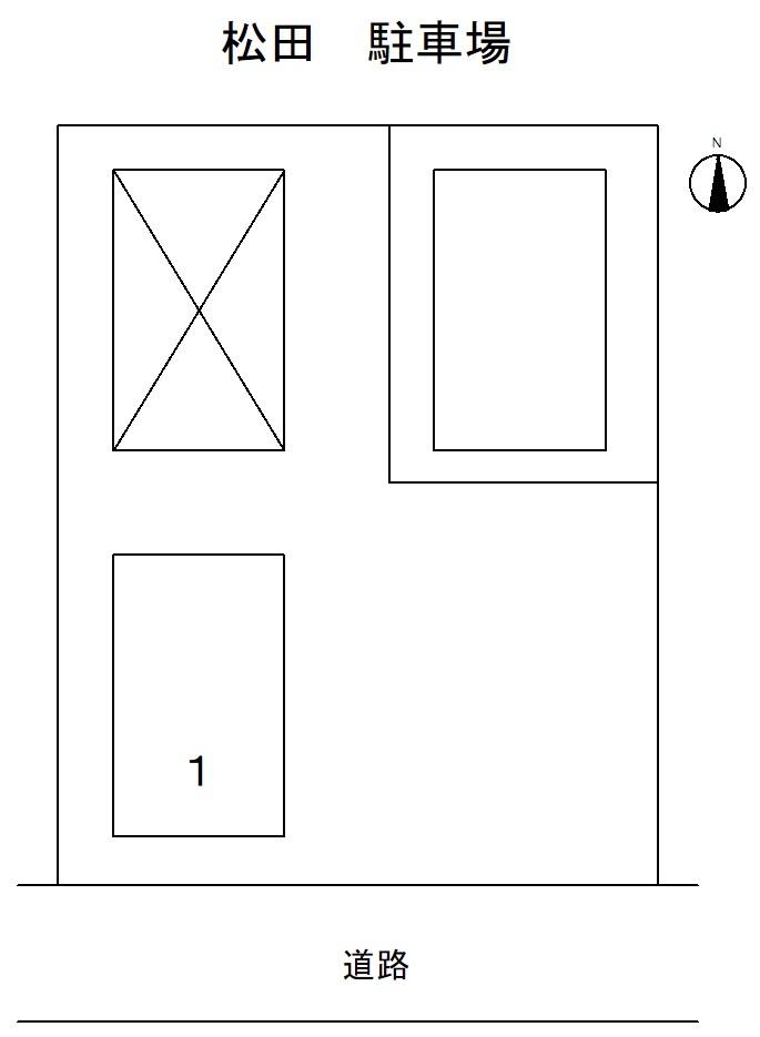 松田 駐車場の駐車配置図