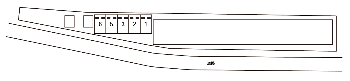 デュラ・カーサ ラセーヌの駐車配置図