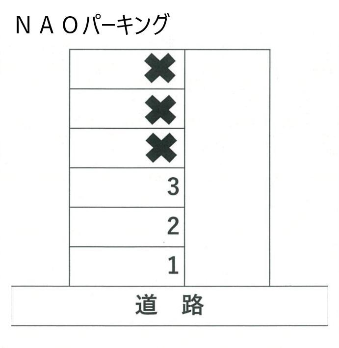 NAOパーキングの駐車配置図