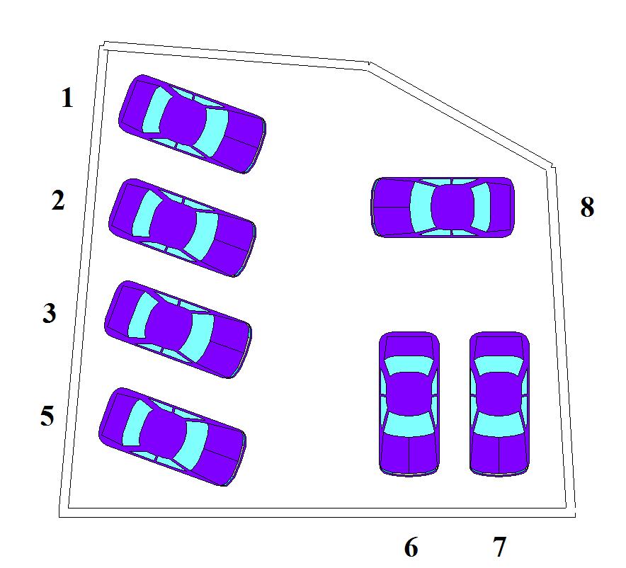 吉井駐車場の駐車配置図