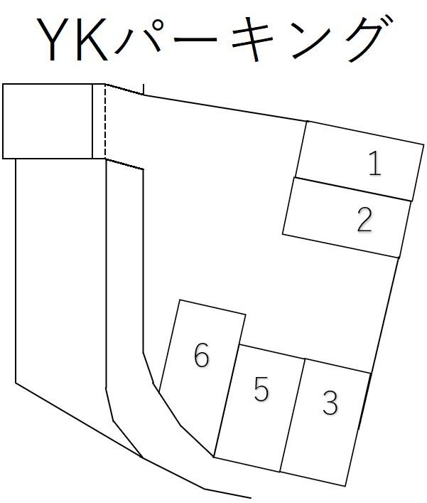 YKパーキングの駐車配置図