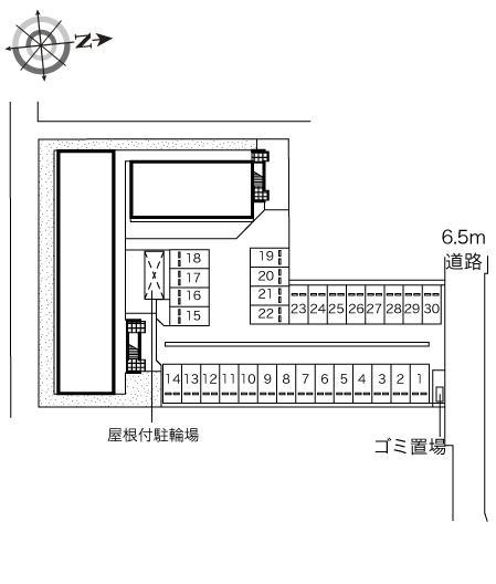 桜坂(43165)の駐車配置図