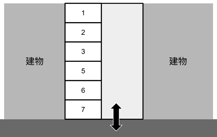 東三郷駐車場の駐車配置図