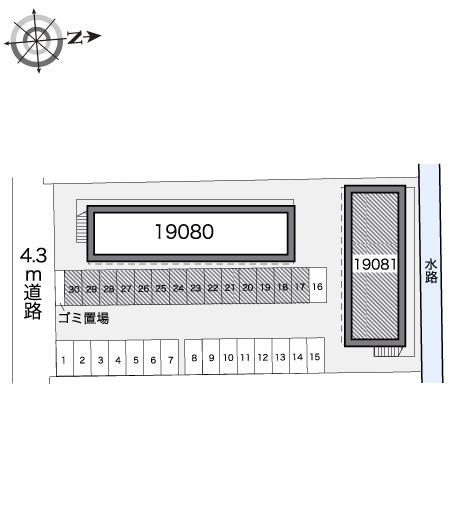 友B(19081)の駐車配置図