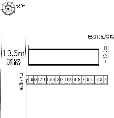 テンダーハウス(44190)の駐車配置図