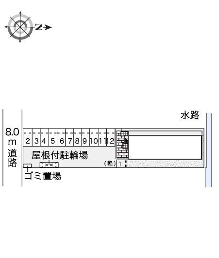 メゾンメルヴェイユ(44712)の駐車配置図