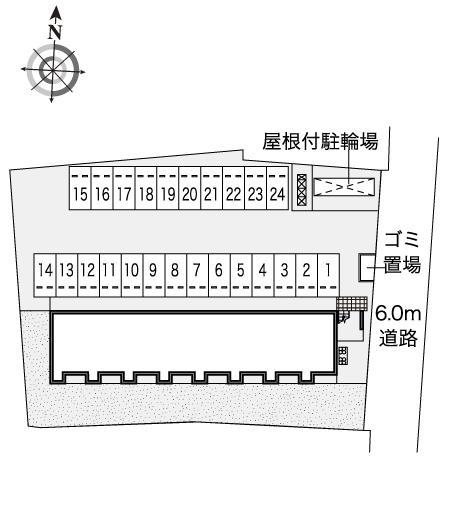 エクレール北今市(44566)の駐車配置図