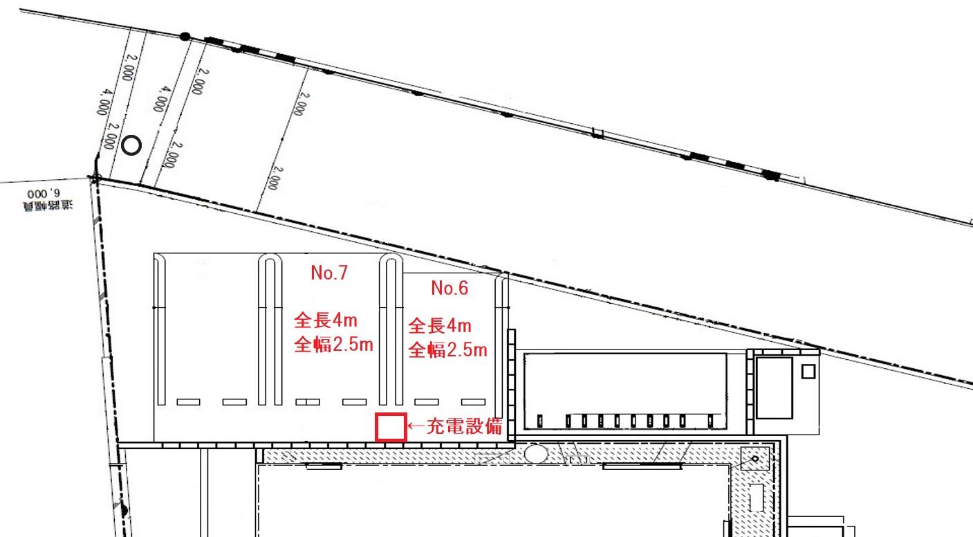 GLANPIA KIKYO駐車場の駐車配置図