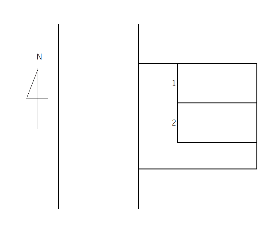 第6二丁目モータープールの駐車配置図