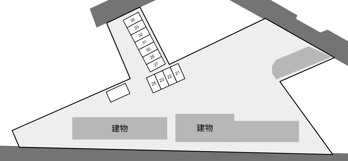 CASA FELICE C棟の駐車配置図