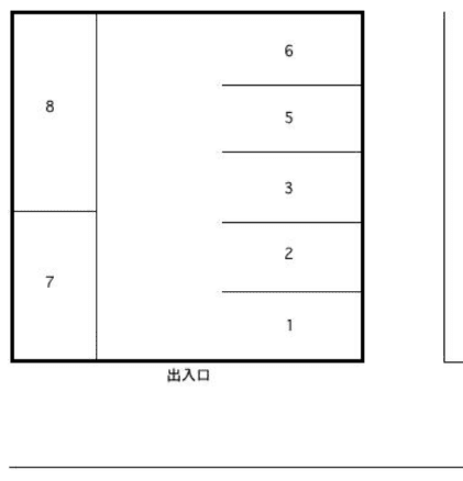 野火止1丁目駐車場の駐車配置図