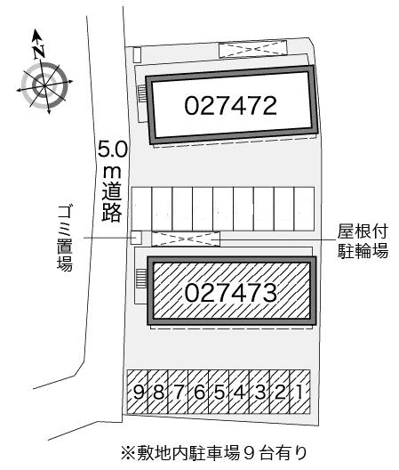 COSMO B(27473)の駐車配置図