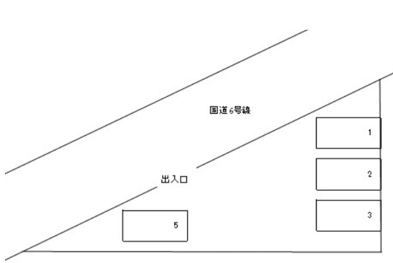 谷田貝富里駐車場の駐車配置図
