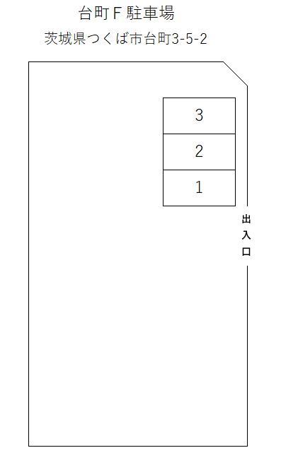 台町F駐車場の駐車配置図