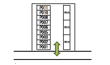 ハッピーロック新神田パーキングの駐車配置図