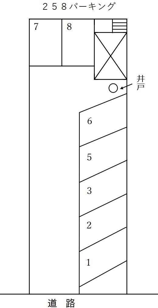258パーキングの駐車配置図