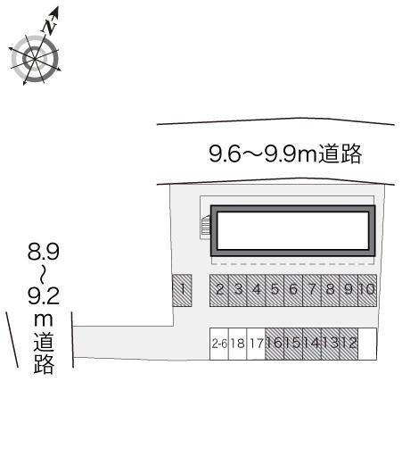 八久保(14786)の駐車配置図