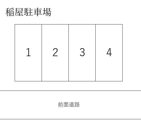 稲屋駐車場の駐車配置図