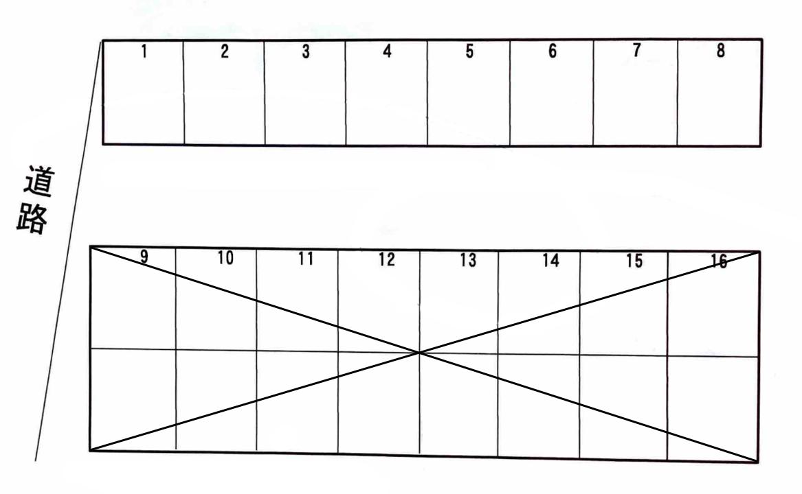 小舞木町482駐車場の駐車配置図