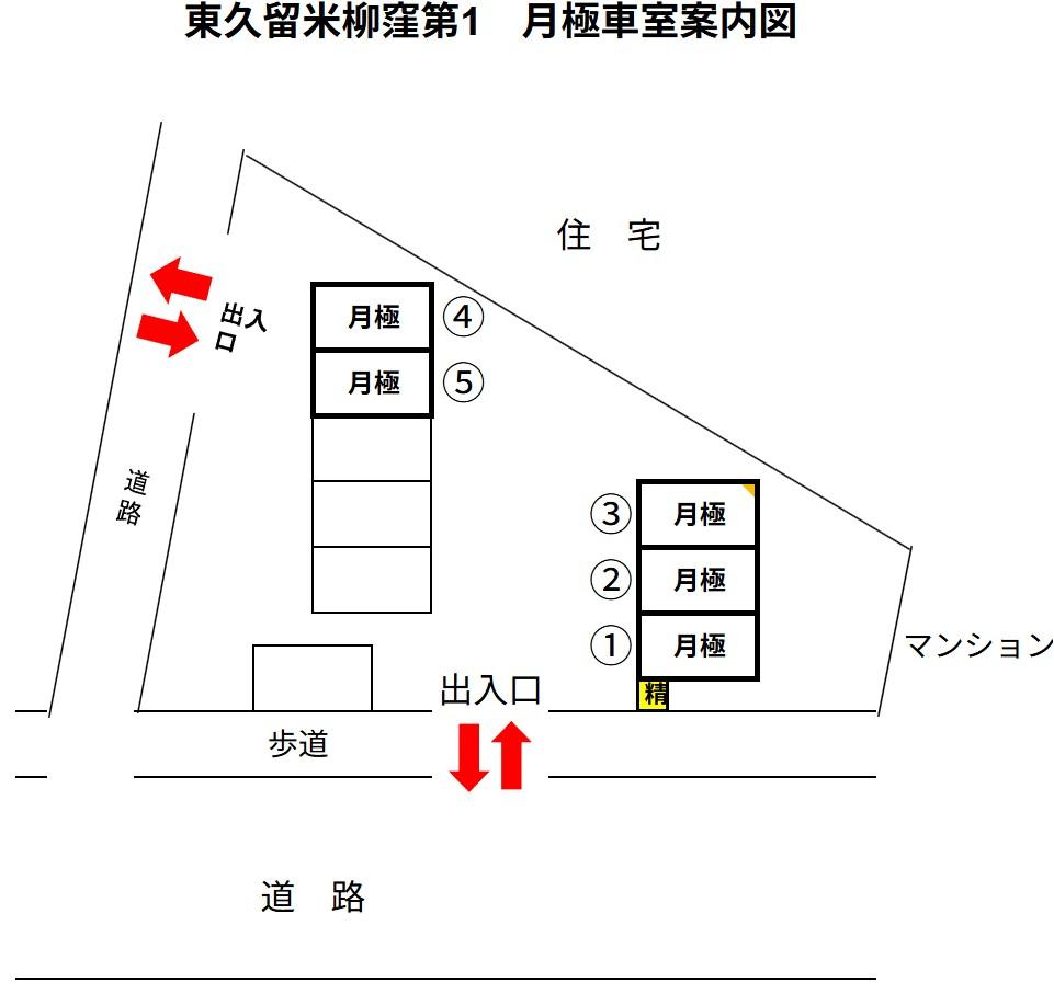 東久留米柳窪第1の駐車配置図