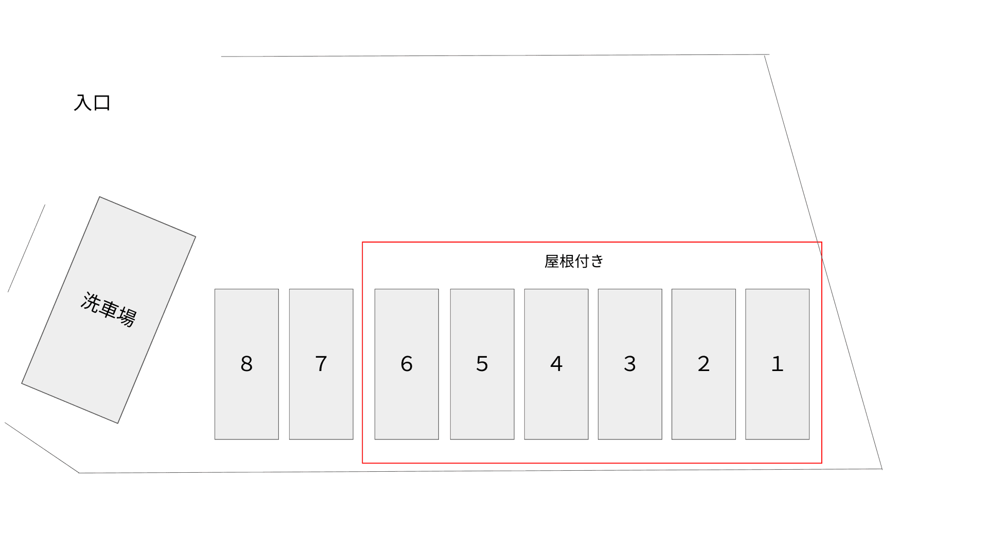 小池駐車場の駐車配置図