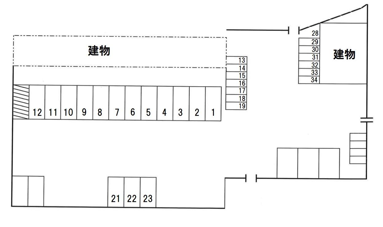 小川昭一駐車場の駐車配置図