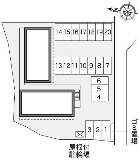シェソワ(30130)の駐車配置図