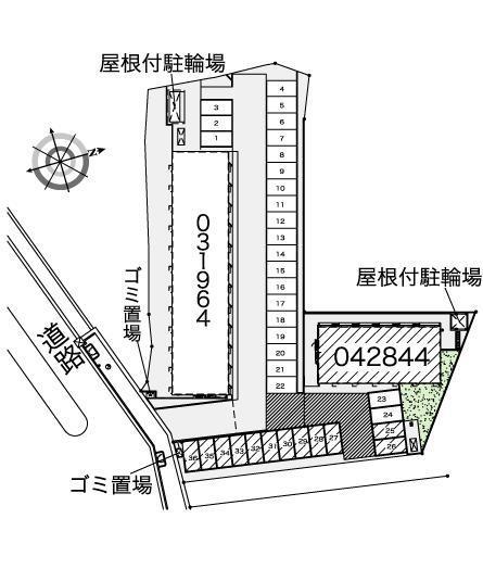 YuYuⅢ(42844)の駐車配置図