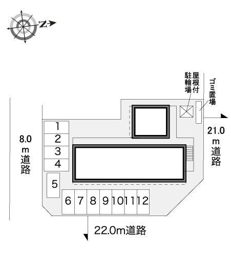 拓北公園前(30926)の駐車配置図