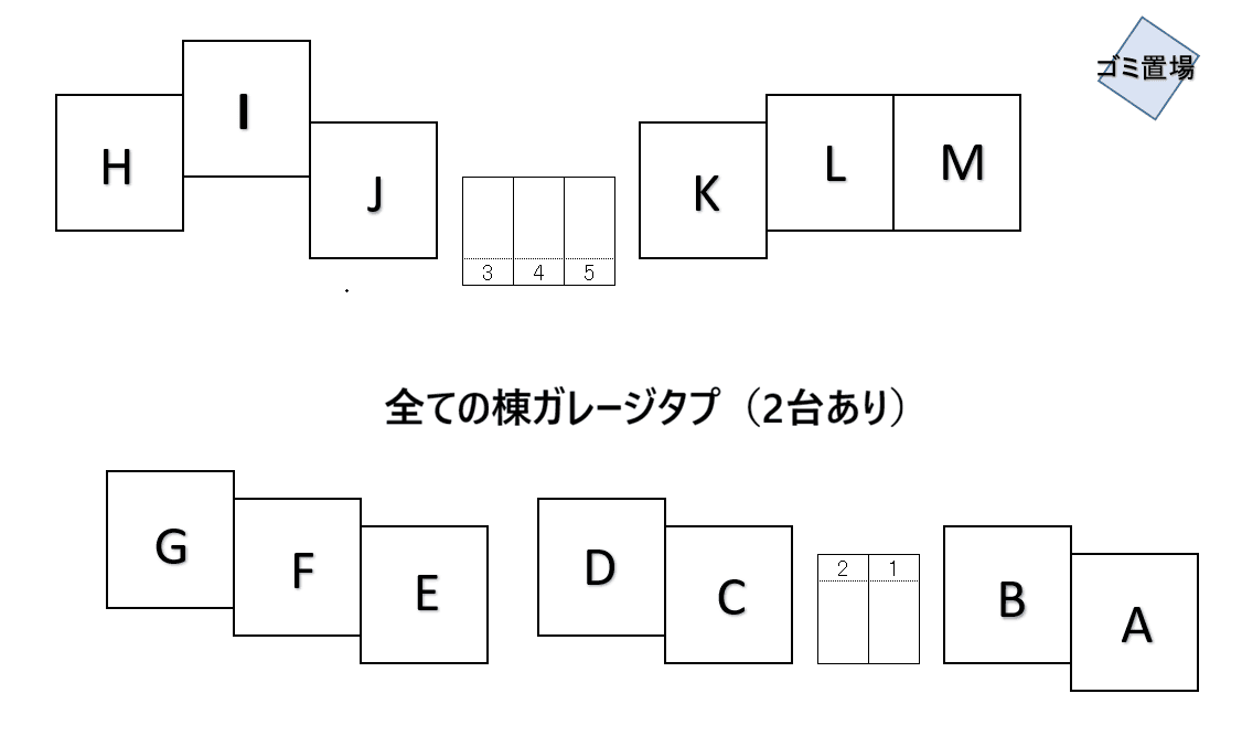YCN筑前 regalo famigliaの駐車配置図