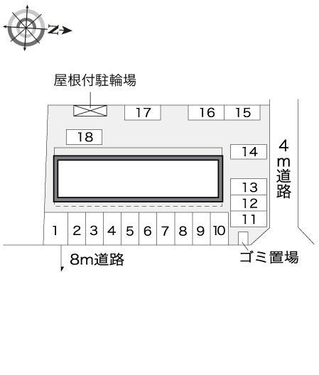 国府台Ⅱ(12285)の駐車配置図