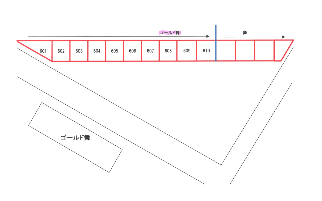 ゴールド舞(9751) 敷地外駐車場の駐車配置図
