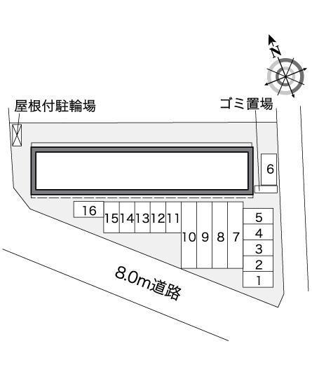 壽リーベ(38515)の駐車配置図