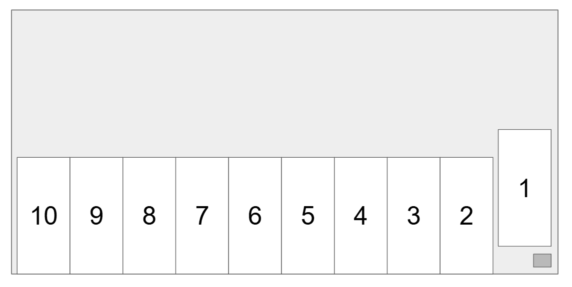 山田4丁目の駐車配置図