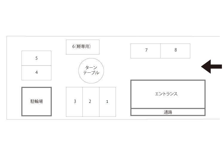 DSタワー平尾駅前レジデンスの駐車配置図