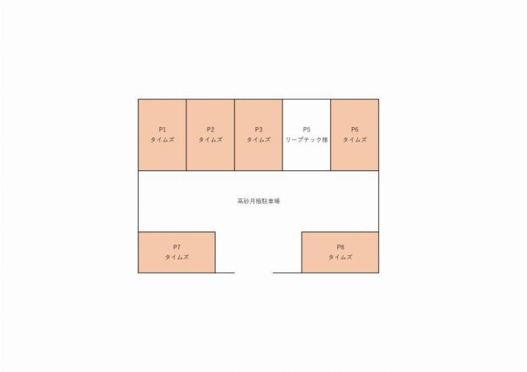 福岡高砂月極駐車場の駐車配置図