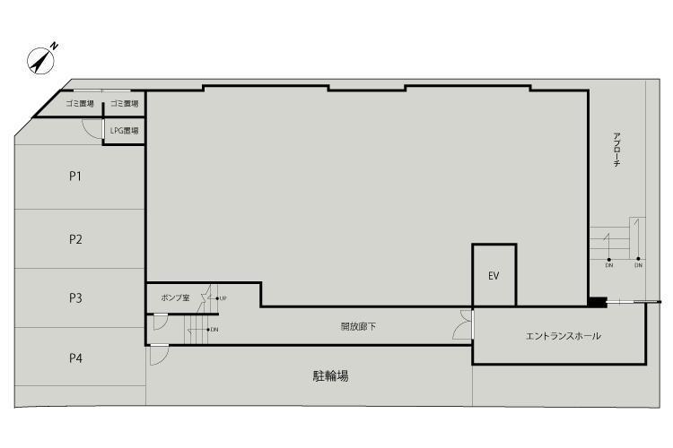 CAMELLIA GARDENの駐車配置図