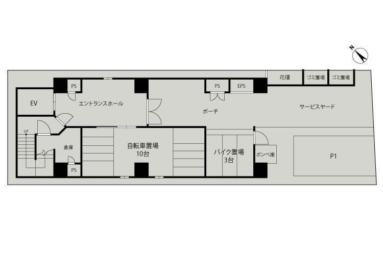 ADONIS COURTの駐車配置図